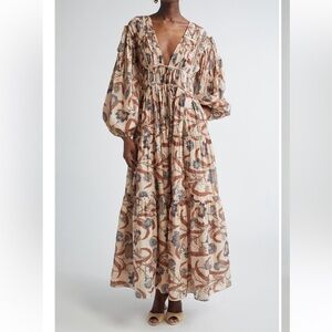 Zimmermann Ascension Tie Billow Maxi Dress - NWT size 0(USA 4)